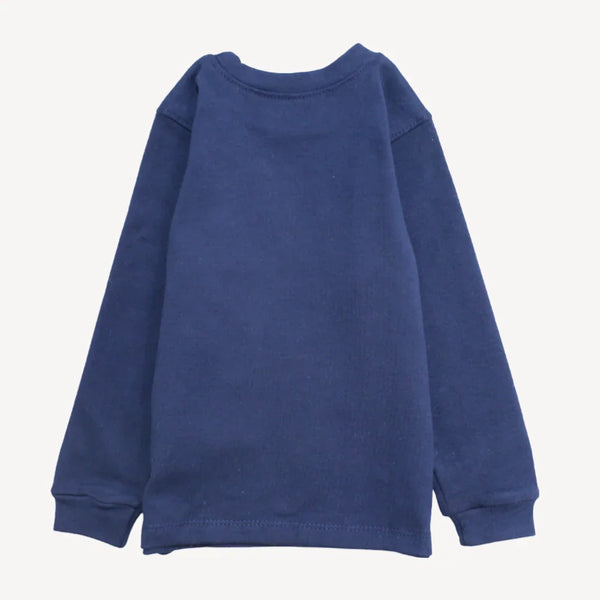 Plain Navy Long-Sleeved Undershirt