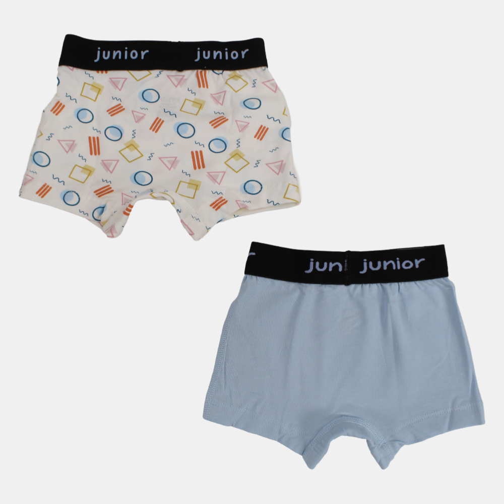 Boys Cotton Boxer Shorts –  (Pack of 2)