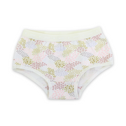 Girls Cotton Pantie – Off-White with Stars Print