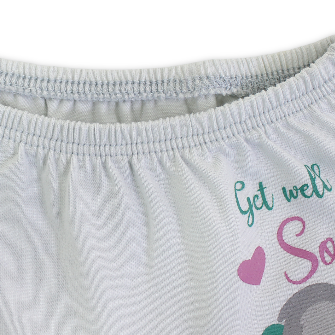 Girls Cotton Pantie – Off-White with Koala Print