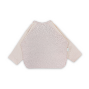 Cotton Long-Sleeved Baby Bib – Salmon Dotted Print