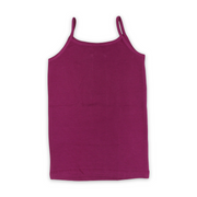 Girls Cotton Sleeveless Undershirt – Burgundy