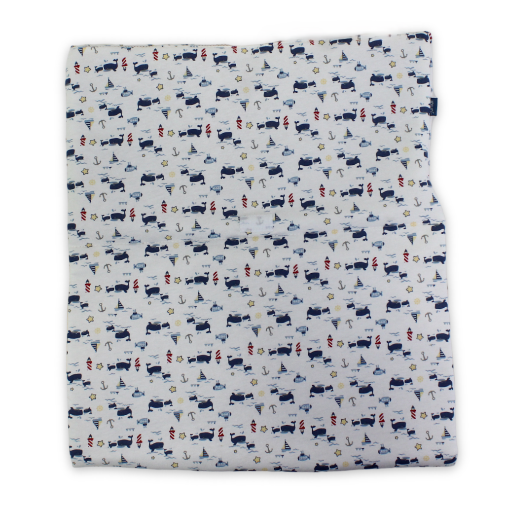 Mattress Baby – White with Whales Print