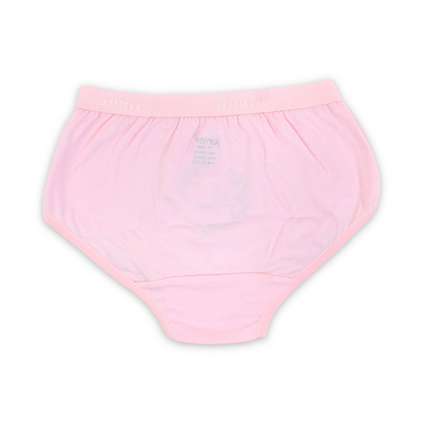 Girls Cotton Pantie – Pink with "Love" Print
