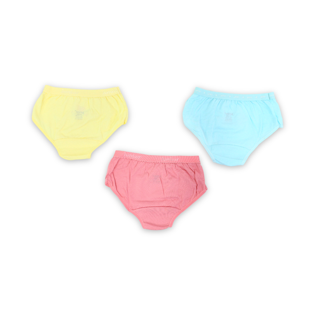 Girls Cotton Pantie – Multicolor (Pack Of 3)
