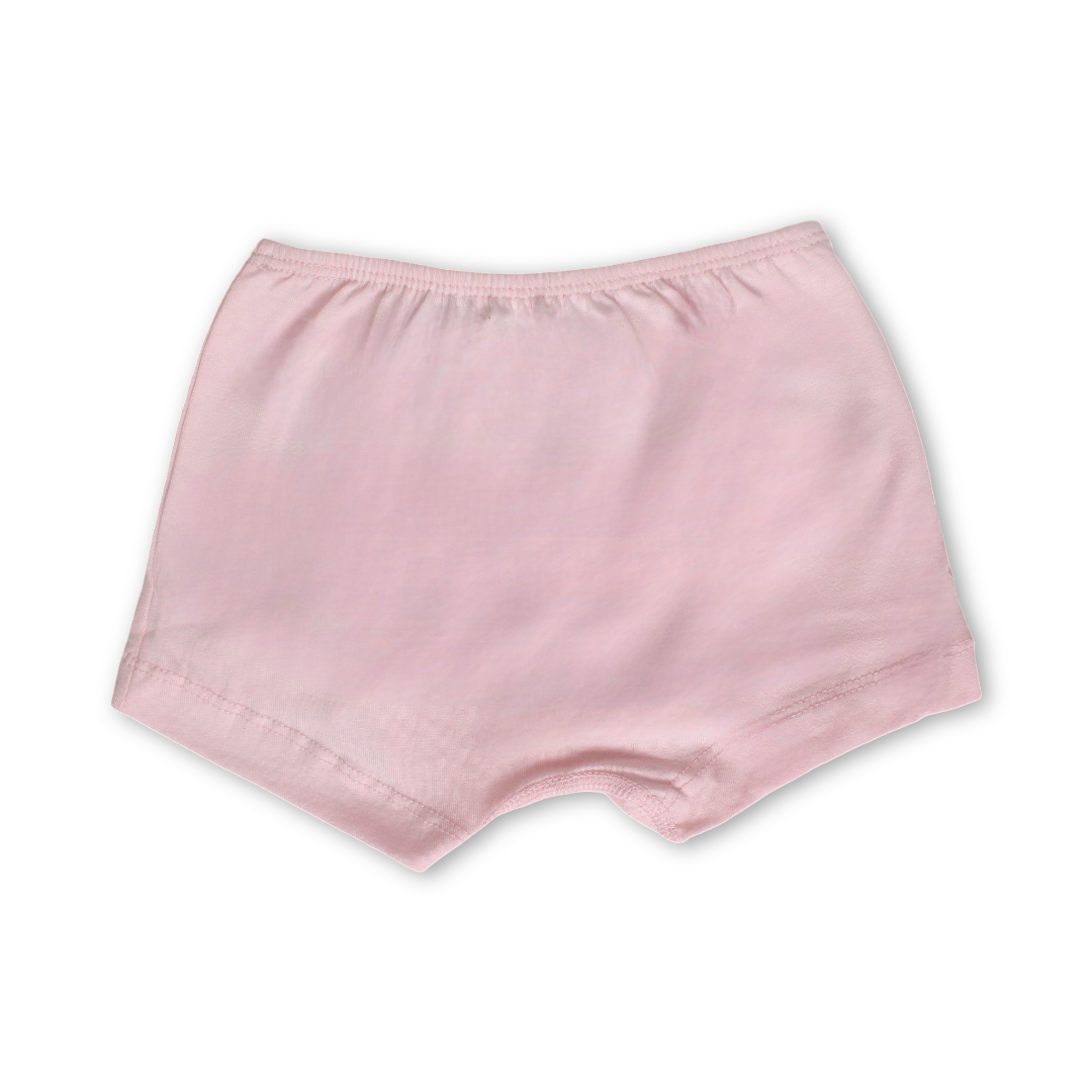 Girls Cotton Pantie – Pink with Giraffes Print