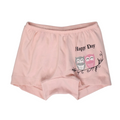 Girls Cotton Pantie – Salmon with Owl Print