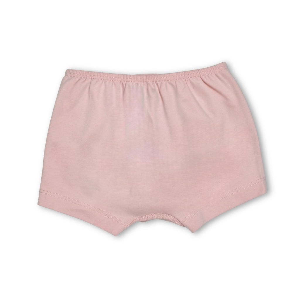 Girls Cotton Pantie – Salmon with Owl Print