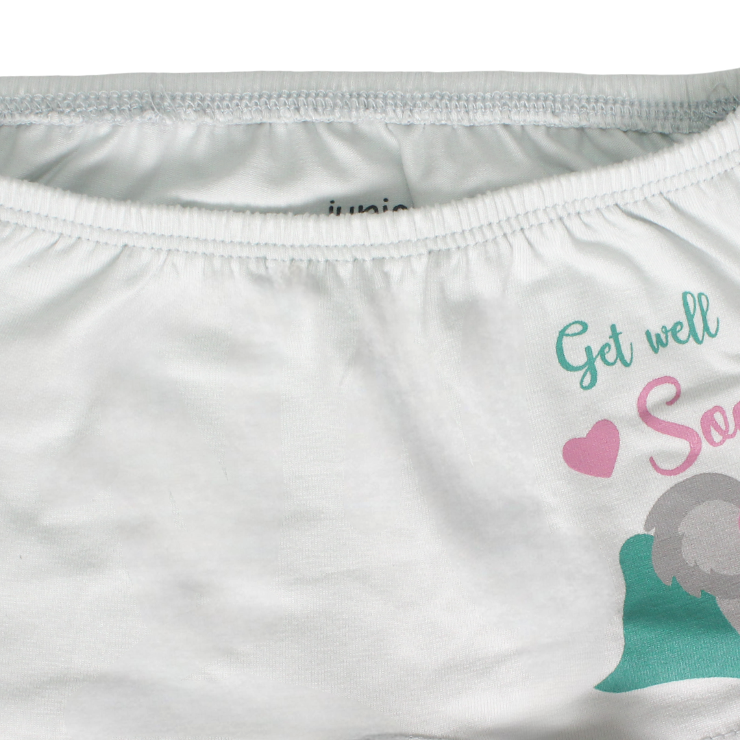 Girls Cotton Pantie – Off-White with Koala Print