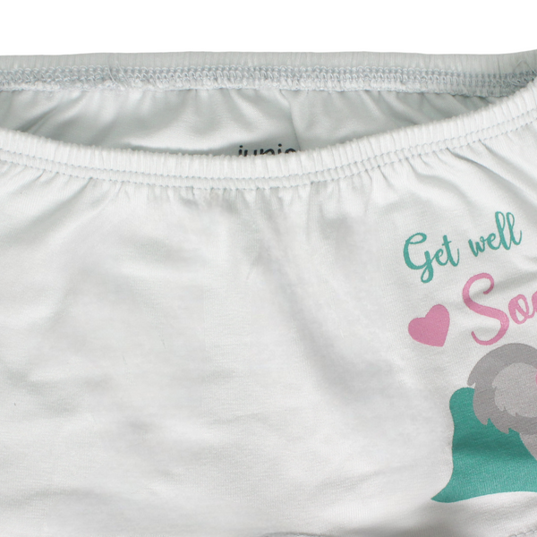 Girls Cotton Pantie – Off-White with Koala Print