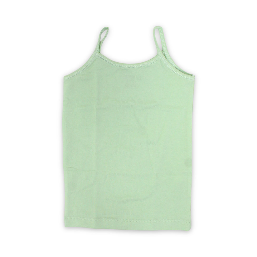 Girls Cotton Sleeveless Undershirt – Mint