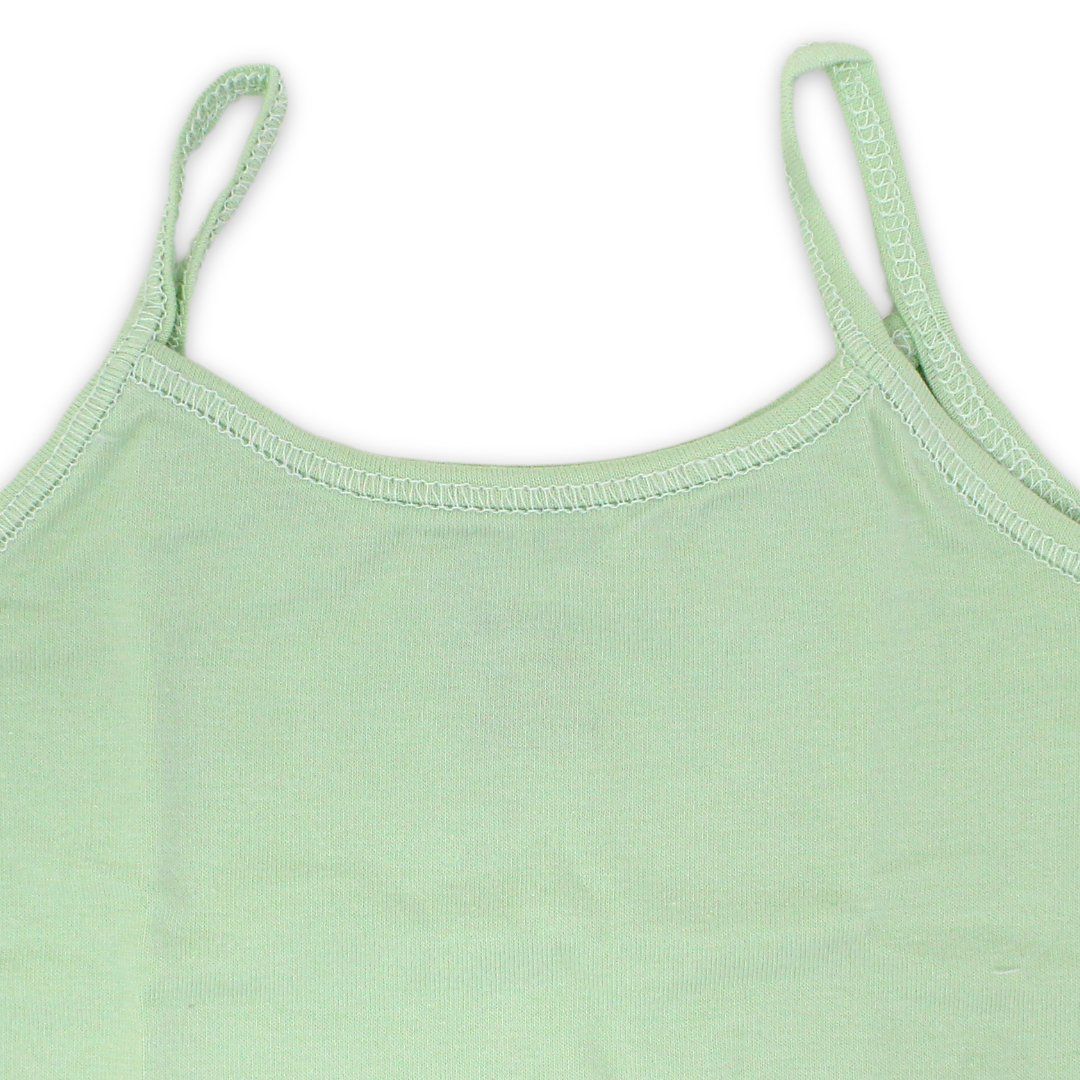 Girls Cotton Sleeveless Undershirt – Mint