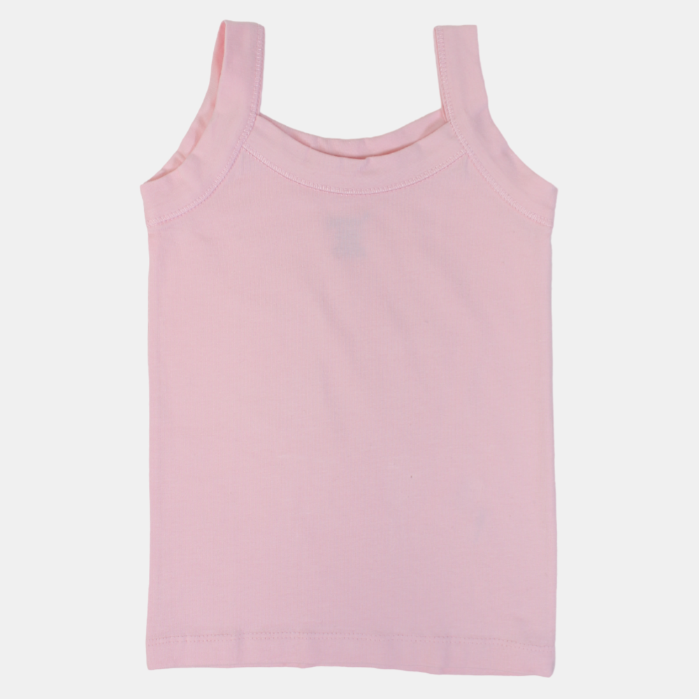 Girls' Cotton Sleeveless Undershirt – Wide Straps