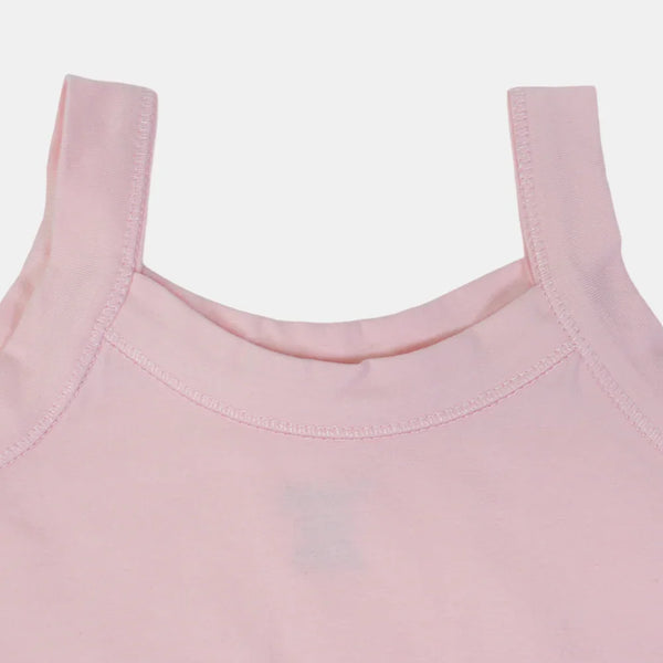 Girls Cotton Sleeveless Undershirt – Wide Straps