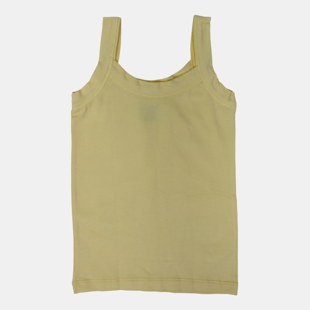 Girls Cotton Sleeveless Undershirt – Wide Straps