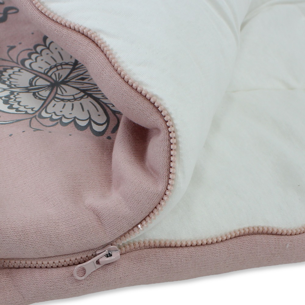 Baby Girls Cotton Baby Sleeping Bag – Dusty Pink with Inspirational Quote Design