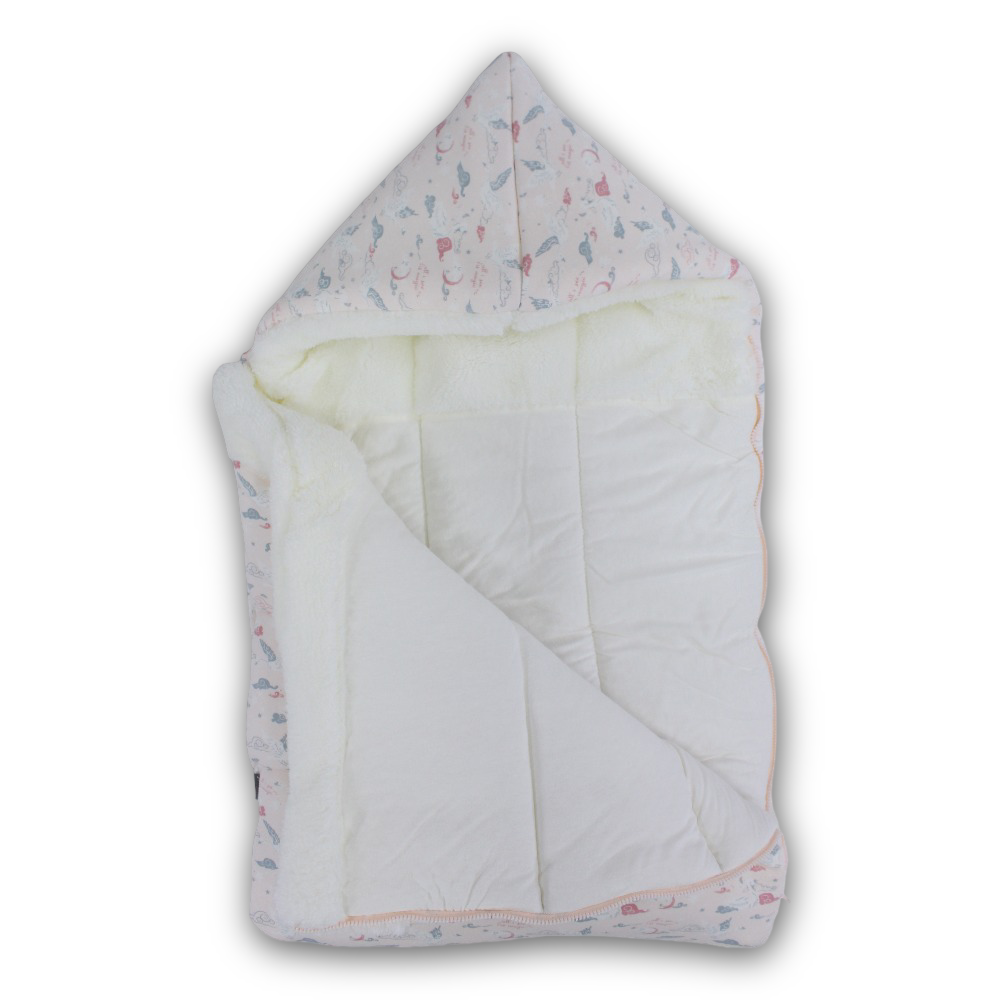 Bay Girls Cotton Baby Sleeping Bag – Pink with Flamingo Design