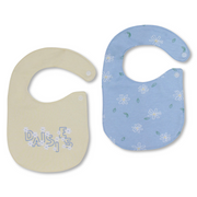 Cotton Bib Set – Lovely Daisies Design (2 Pieces)