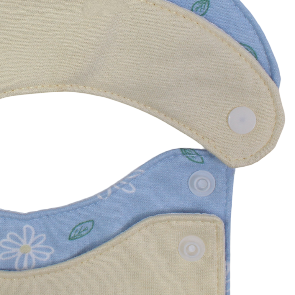 Cotton Bib Set – Lovely Daisies Design (2 Pieces)