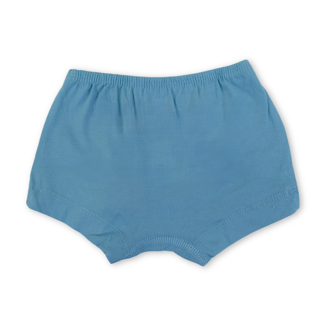 Girls Cotton Pantie – Baby Blue with Unicorn Print