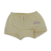 Girls Cotton Pantie – Yellow with "Stay Sweet "Print