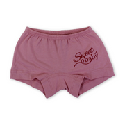 Girls Cotton Pantie – Dusty Pink with "Stay Sweet "Print
