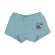 Girls Cotton Pantie – Aqua with Space Print