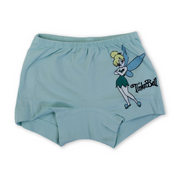 Girls Cotton Pantie – Aqua with Tinkerbell Print