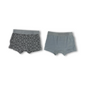 Boys Cotton Boxer Shorts – Grey (Pack Of 2)