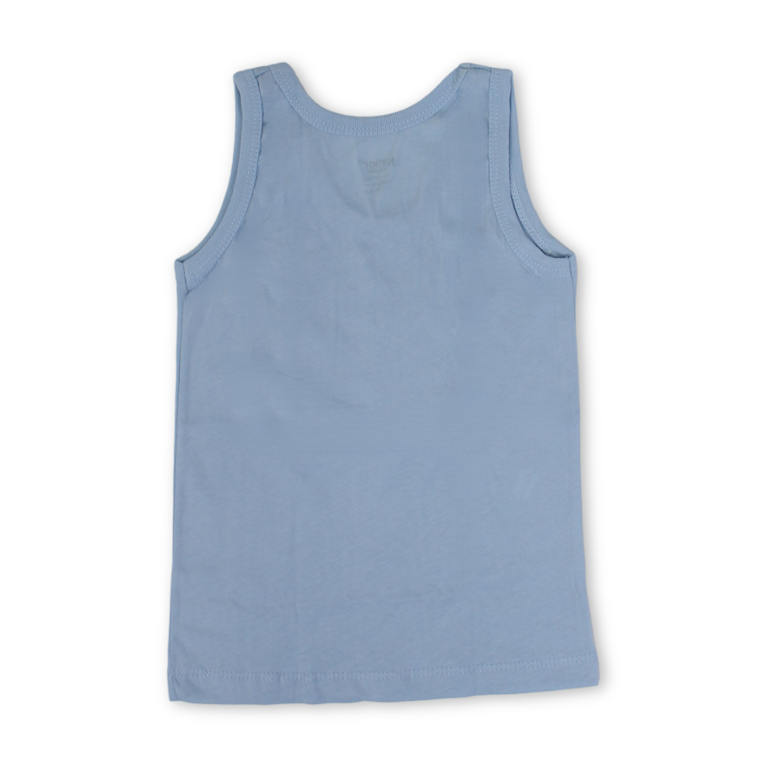 Boys Cotton Sleeveless Undershirt – Baby Blue
