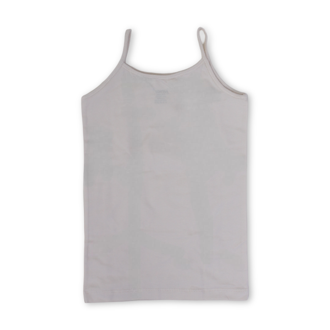 Girls Cotton Sleeveless Undershirt – Beige - Clothing - Junior