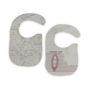 Cotton Baby Bib – Off-White (Pack Of 2)