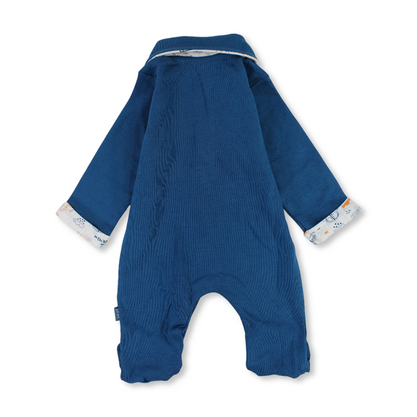 Baby Boys Cotton Baby Footie – Janzary with "How FAR I’LLGO" Design