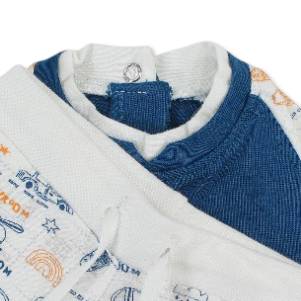 Baby Boys Cotton Pajama – Janzary with "On My Way" Design