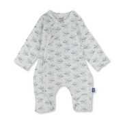 Baby Boys Cotton Baby Footie Onesie – Off-White with Koala Print
