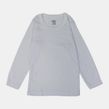 Boys' Cotton Long-Sleeved Undershirt – White