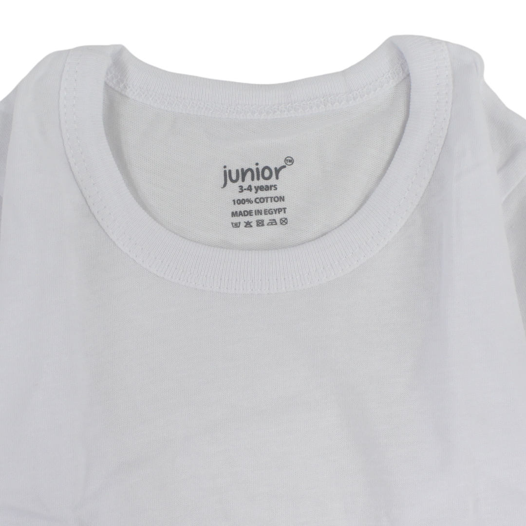 Girls Cotton Long-Sleeved Undershirt – White