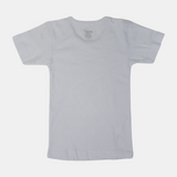 Boys' Cotton Short-Sleeved Undershirt – White