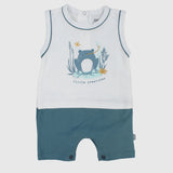 "Little Creatures" Sleeveless Romper