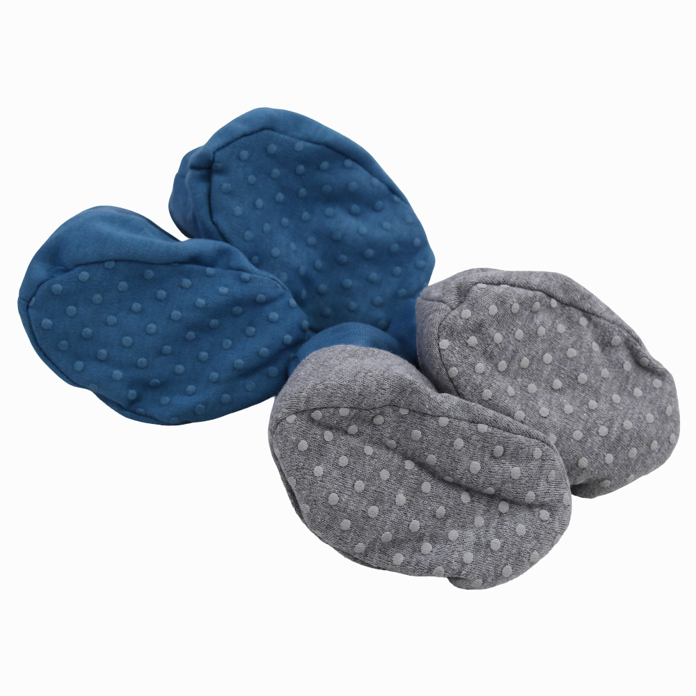 Baby Boy Cotton Laklok – Indigo & Grey (2Pcs)