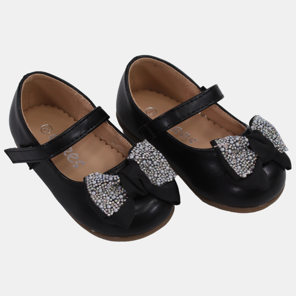 Baby Girls Leather Shoes with a Cute Bow
