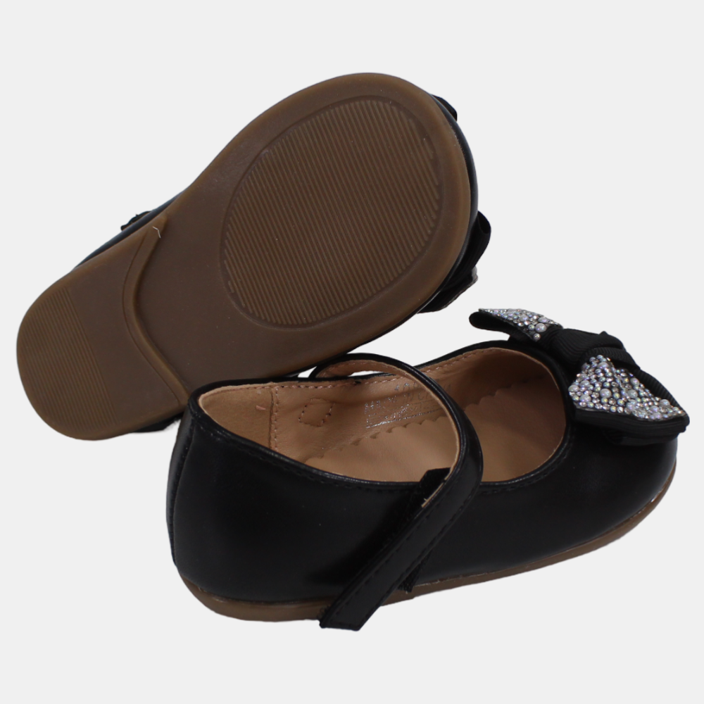 Baby Girls Leather Shoes with a Cute Bow