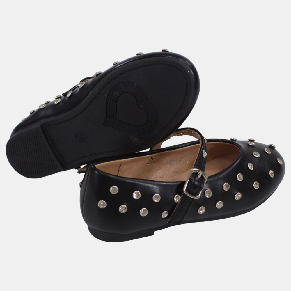Girls Leather Ballerina Shoes
