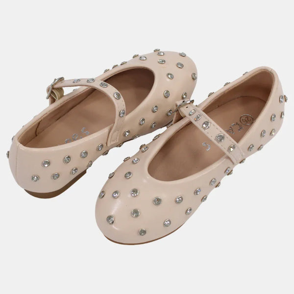 Girls Leather Ballerina Shoes