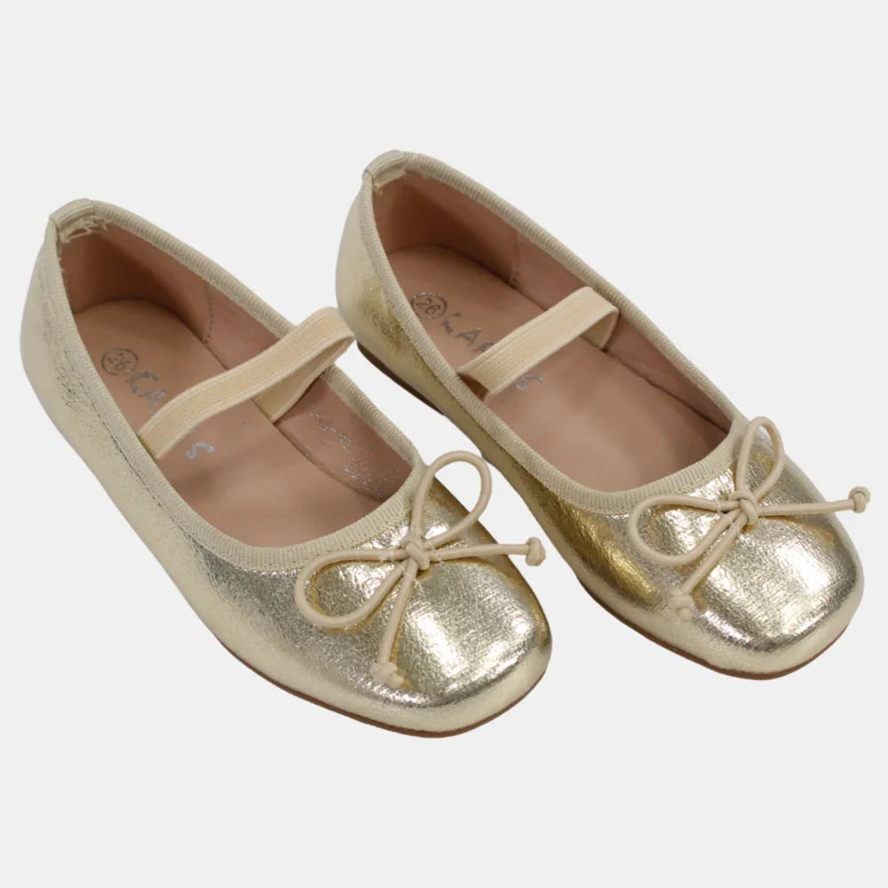 Girls Leather Ballerina Shoes - Shiny Colors - Clothing - Karzma