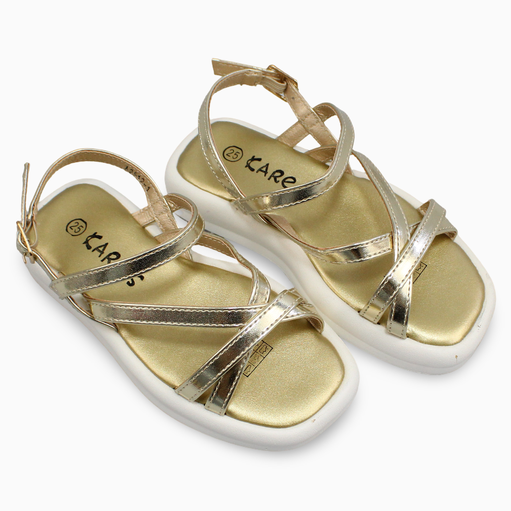 Girls Leather Sandals – Shiny