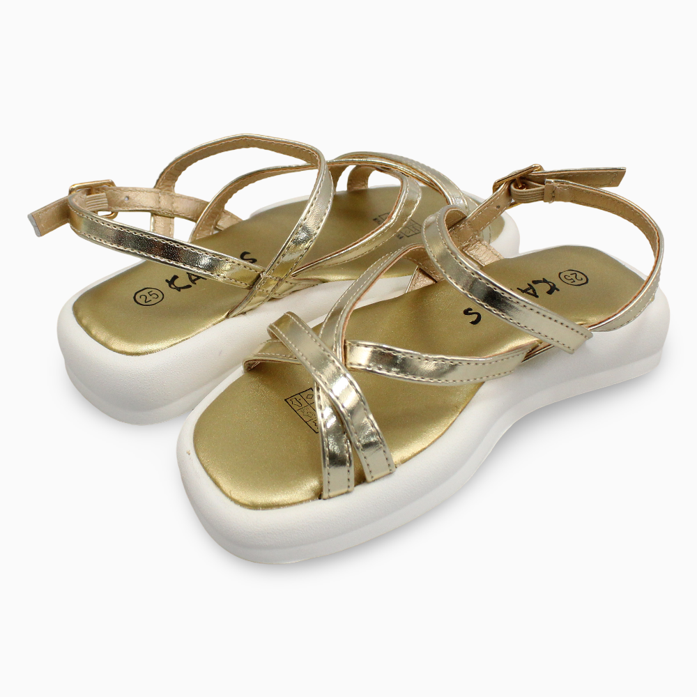 Girls Leather Sandals – Shiny