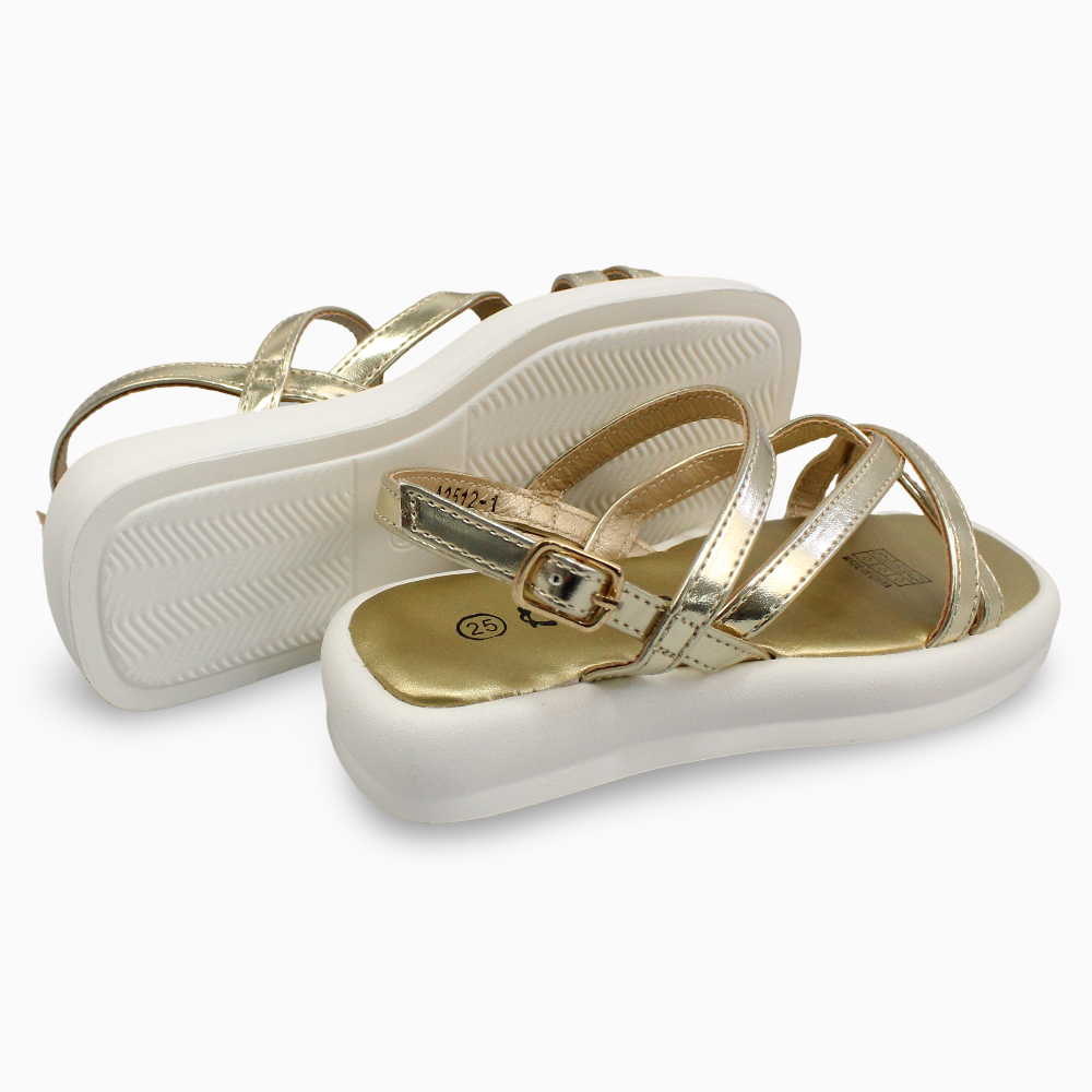 Girls Leather Sandals – Shiny