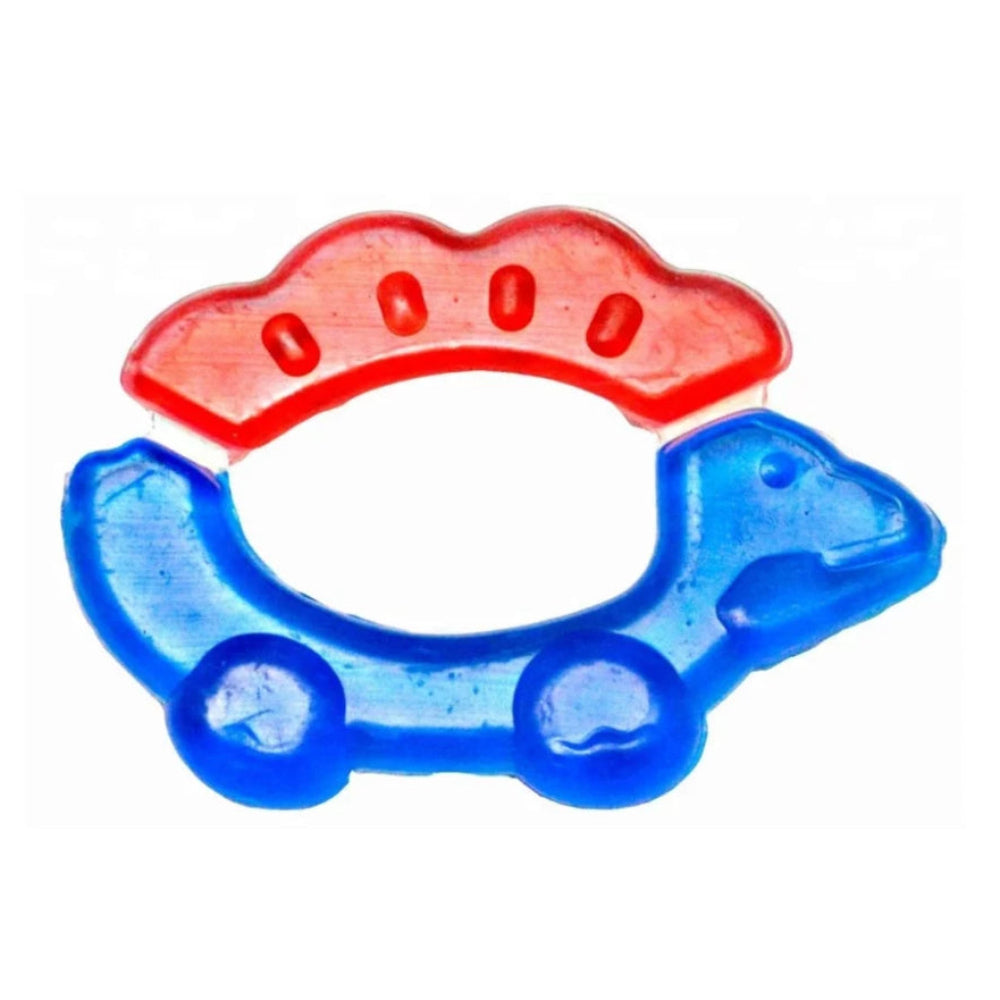 Safari Baby Water Filled Teether +3m – Blue & Red with Dino Design - Baby Essentials