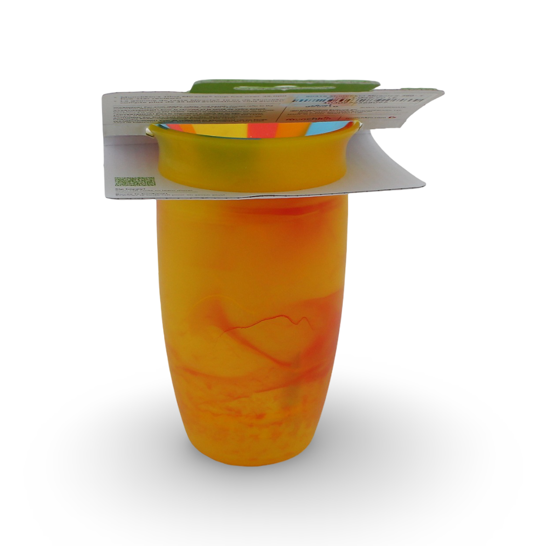 Munchkin Miracle 360° Tropical Swirl Trainer Cup Hey Sunshine 296ml +12m – Yellow